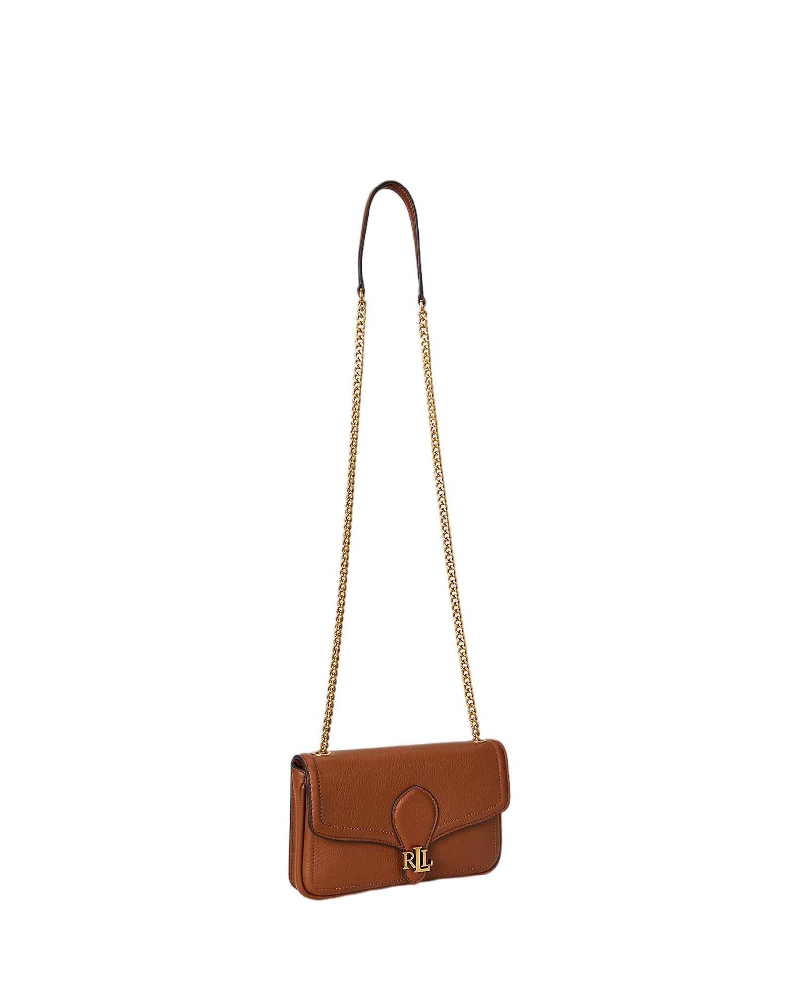 Luxe Pebble Leather Wallet on a Chain