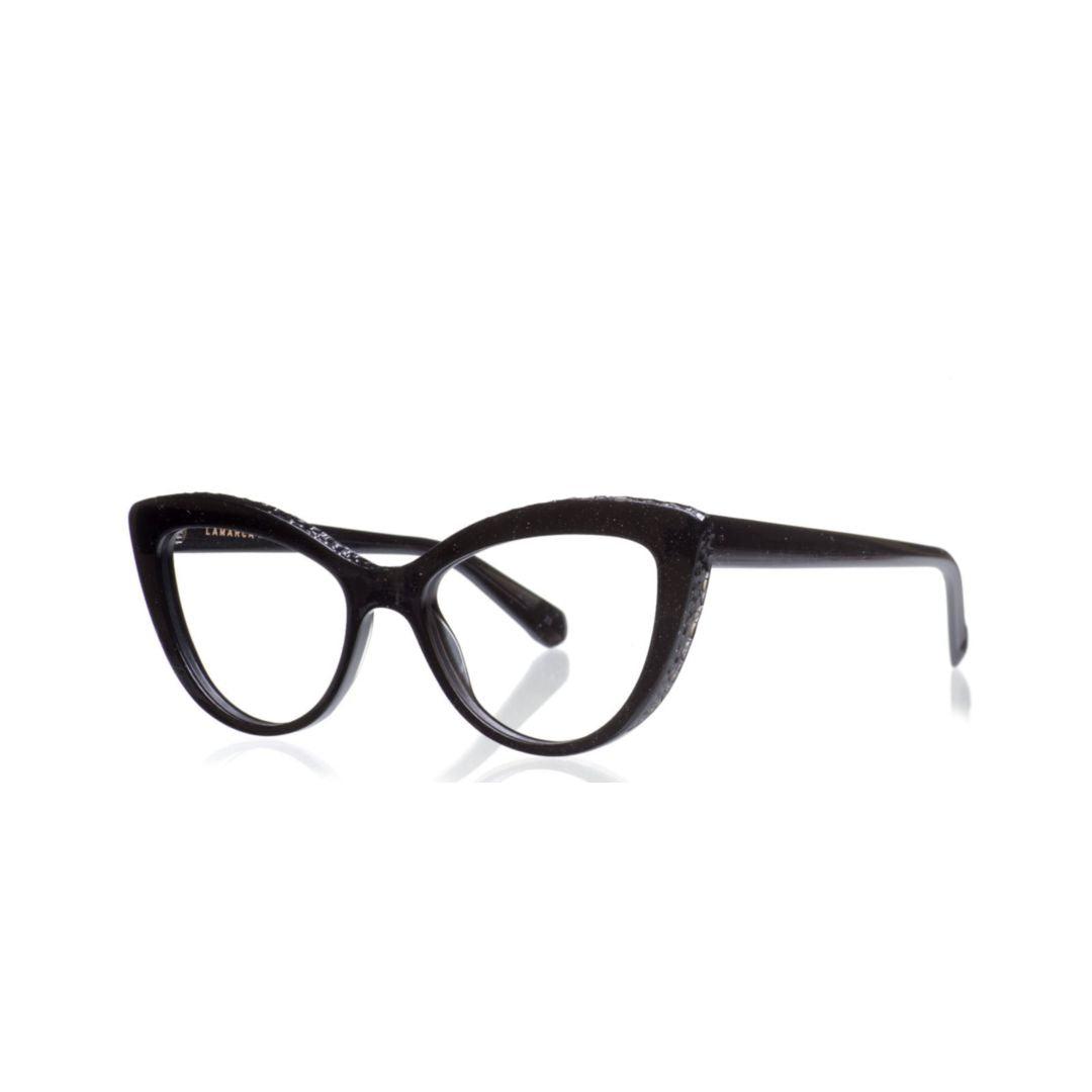 Ceselli 137 Cat-Eye Frame Eyeglasses with Textured Acetate Finish