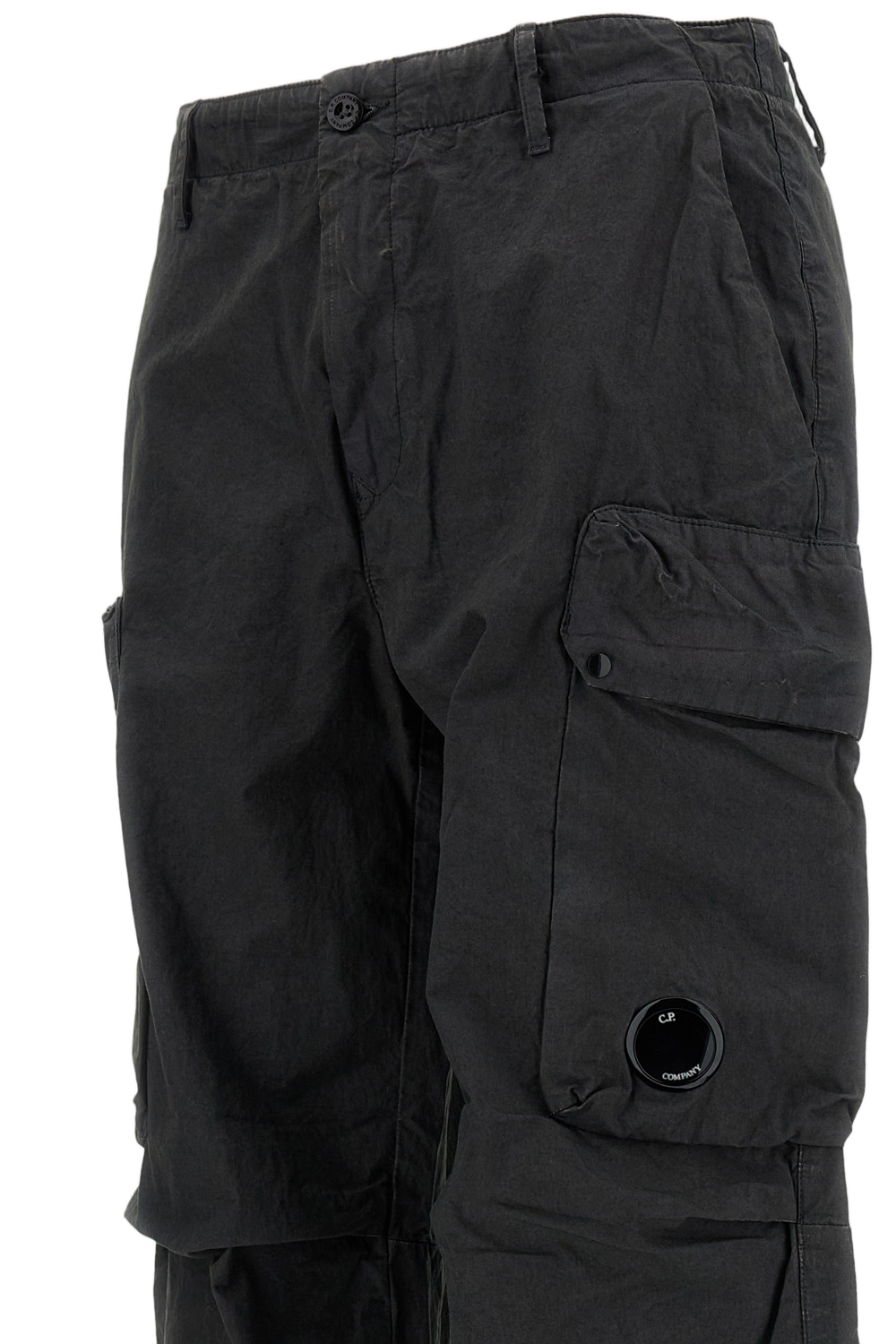 MICRO-REPS CARGO TROUSERS WITH A LARGE LENS