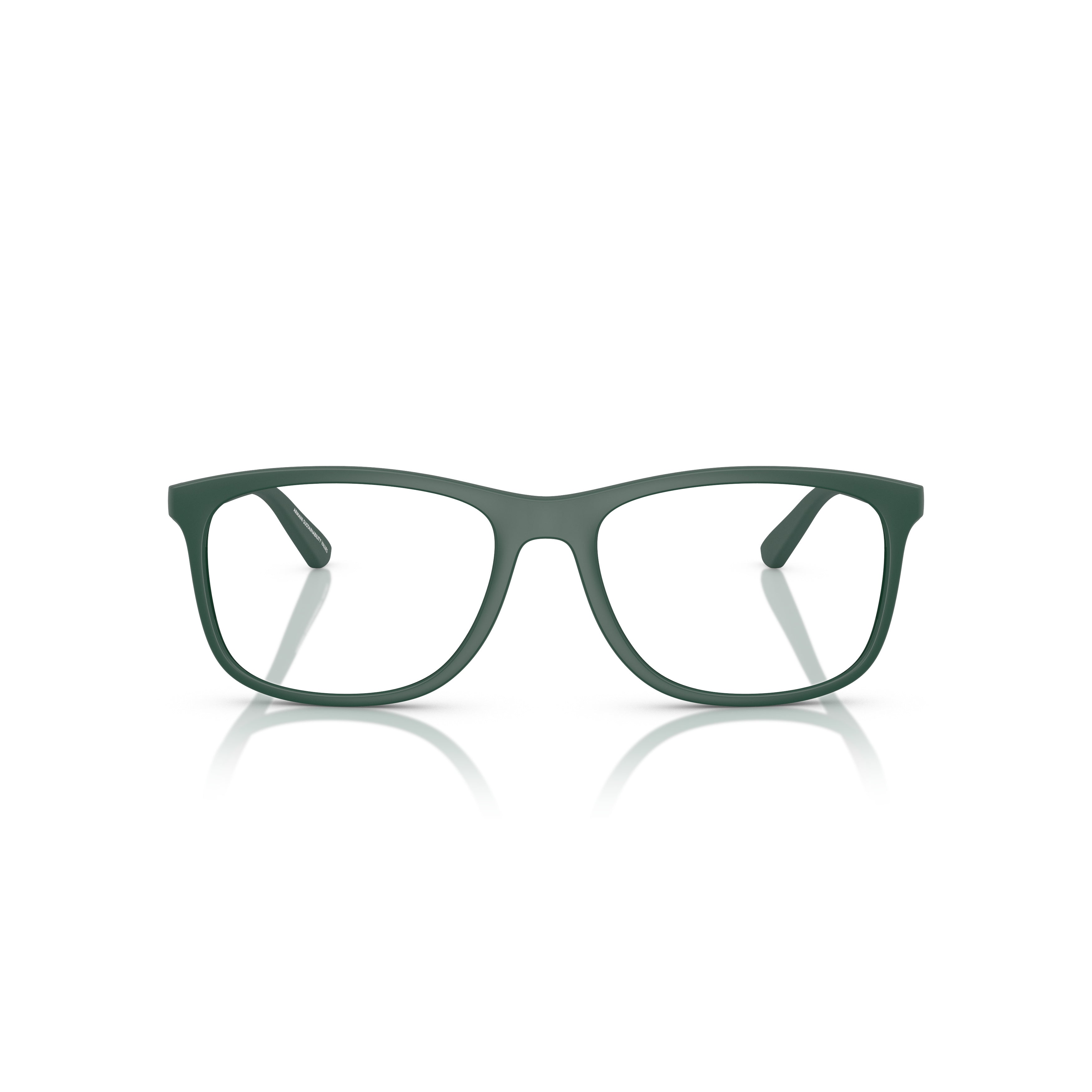0ea3247 Oversized Square Frame Eyeglasses in Deep Green Matte Finish