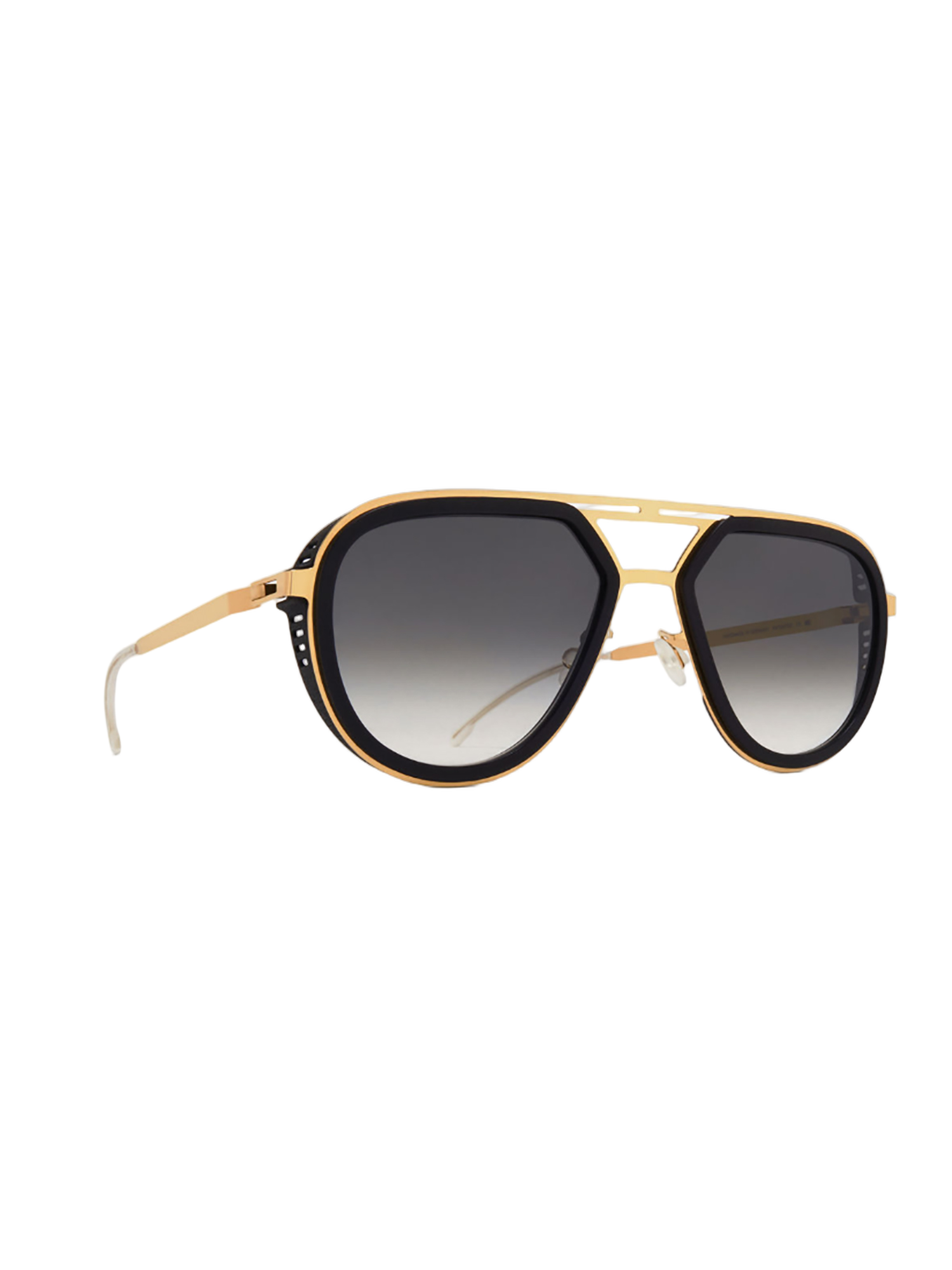 Bold Oversized Metal Frame Sunglasses