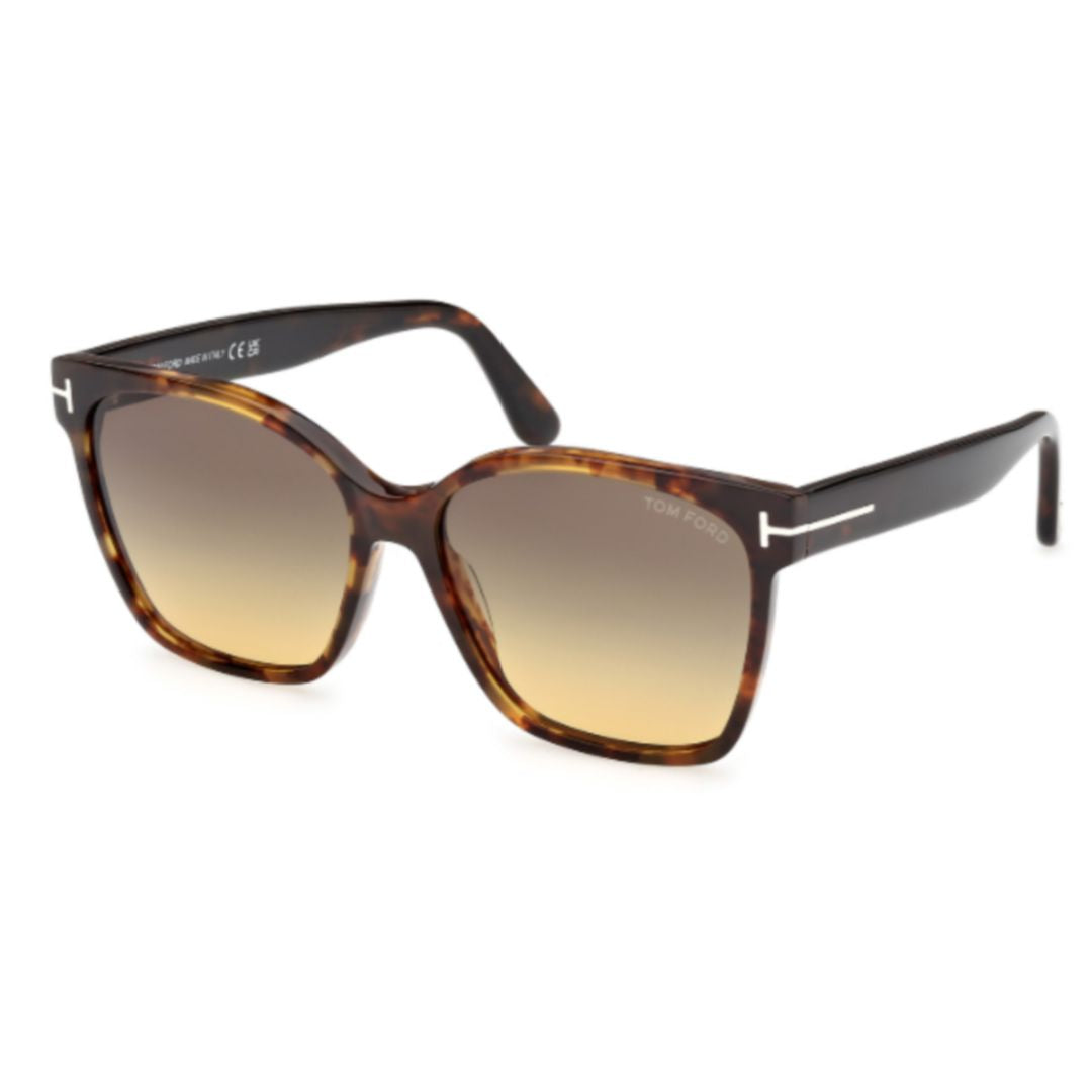 Ft1312 Tortoiseshell Square Sunglasses