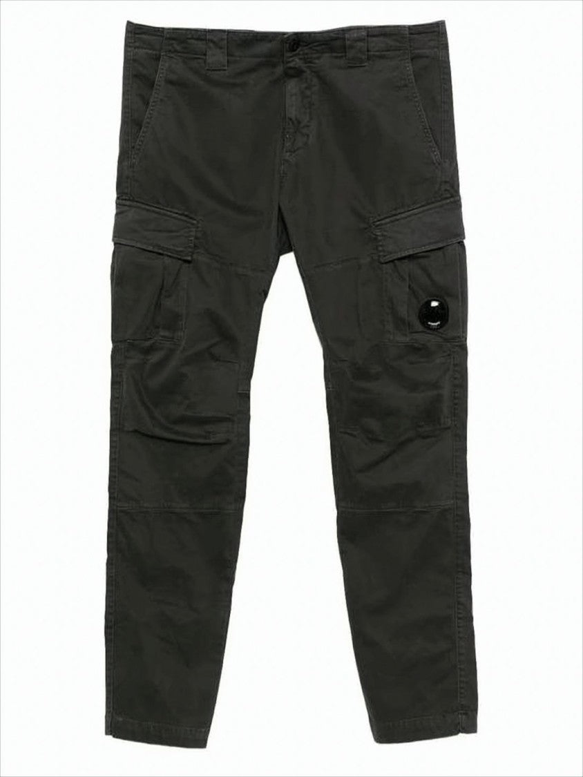 Utilitarian Straight Pants With Flap Cargo Pockets