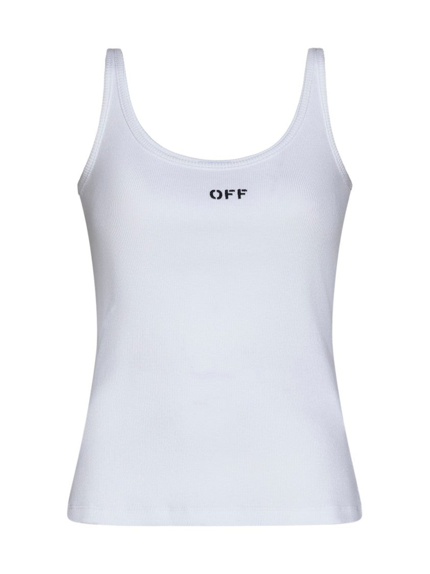Logo Tank Top – White