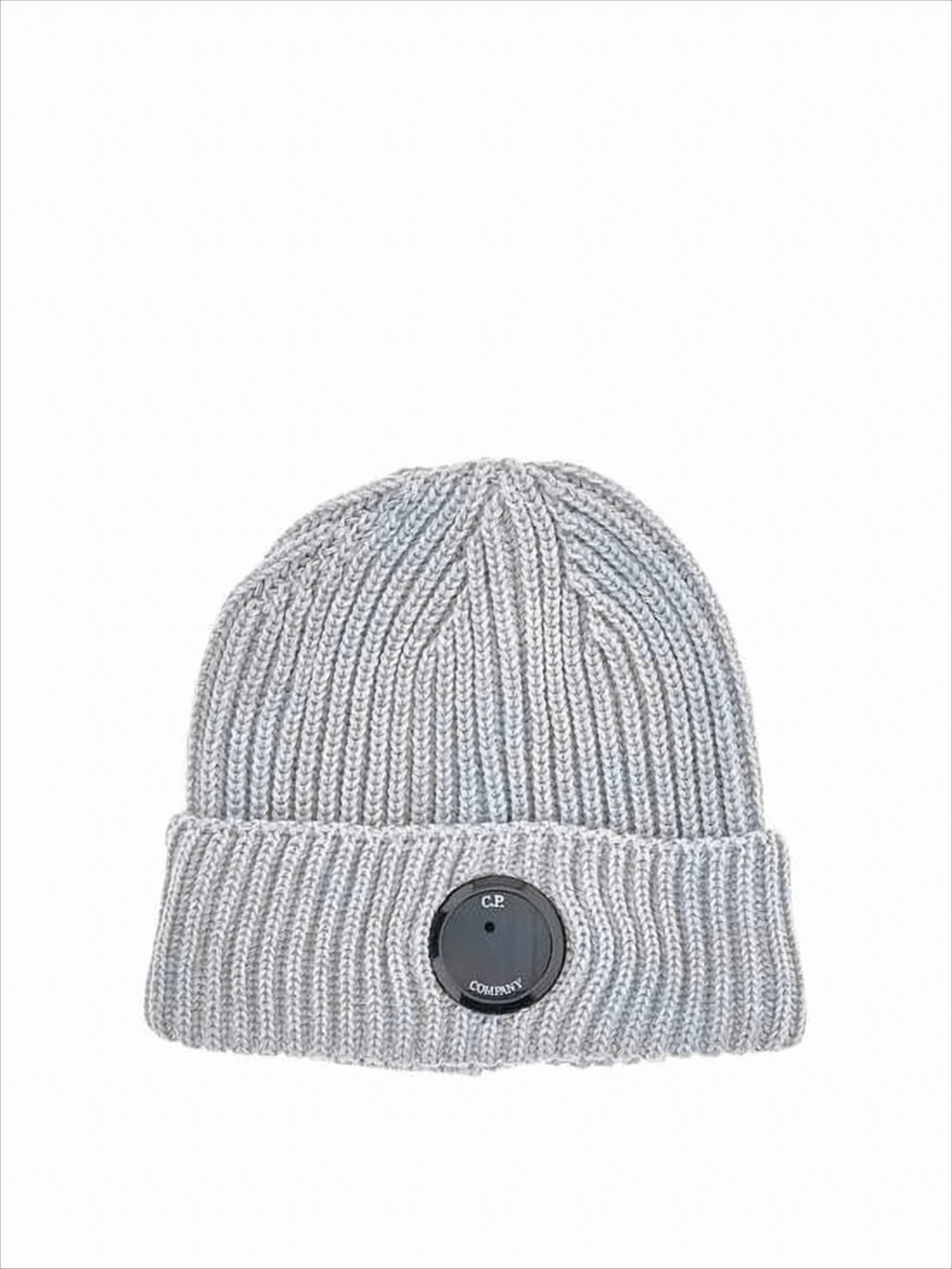 Ribbed Knit Beanie with Distinctive Logo Patch