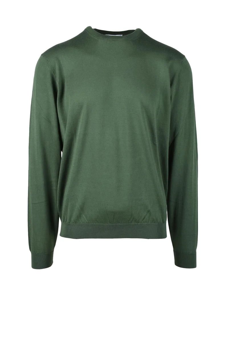 Cotton Sweater - Olive Green