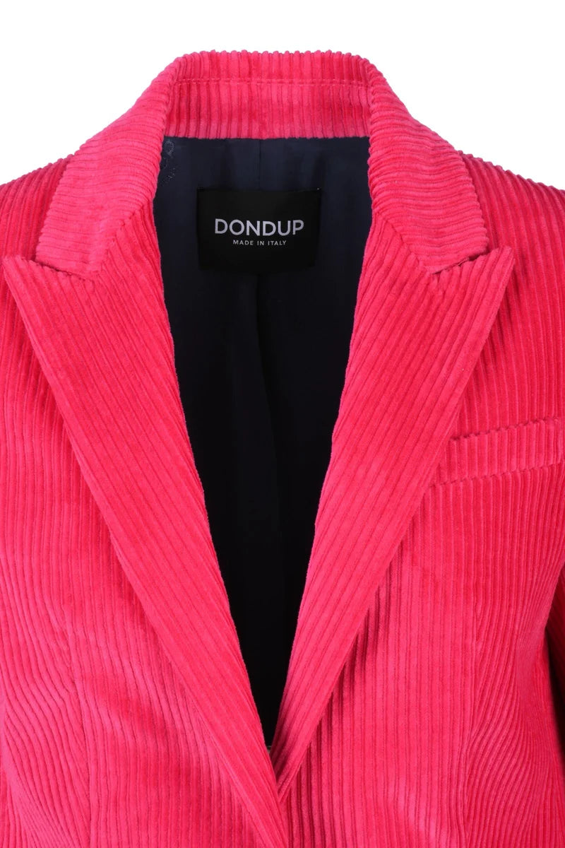 Long Velvet Jacket - Fuchsia