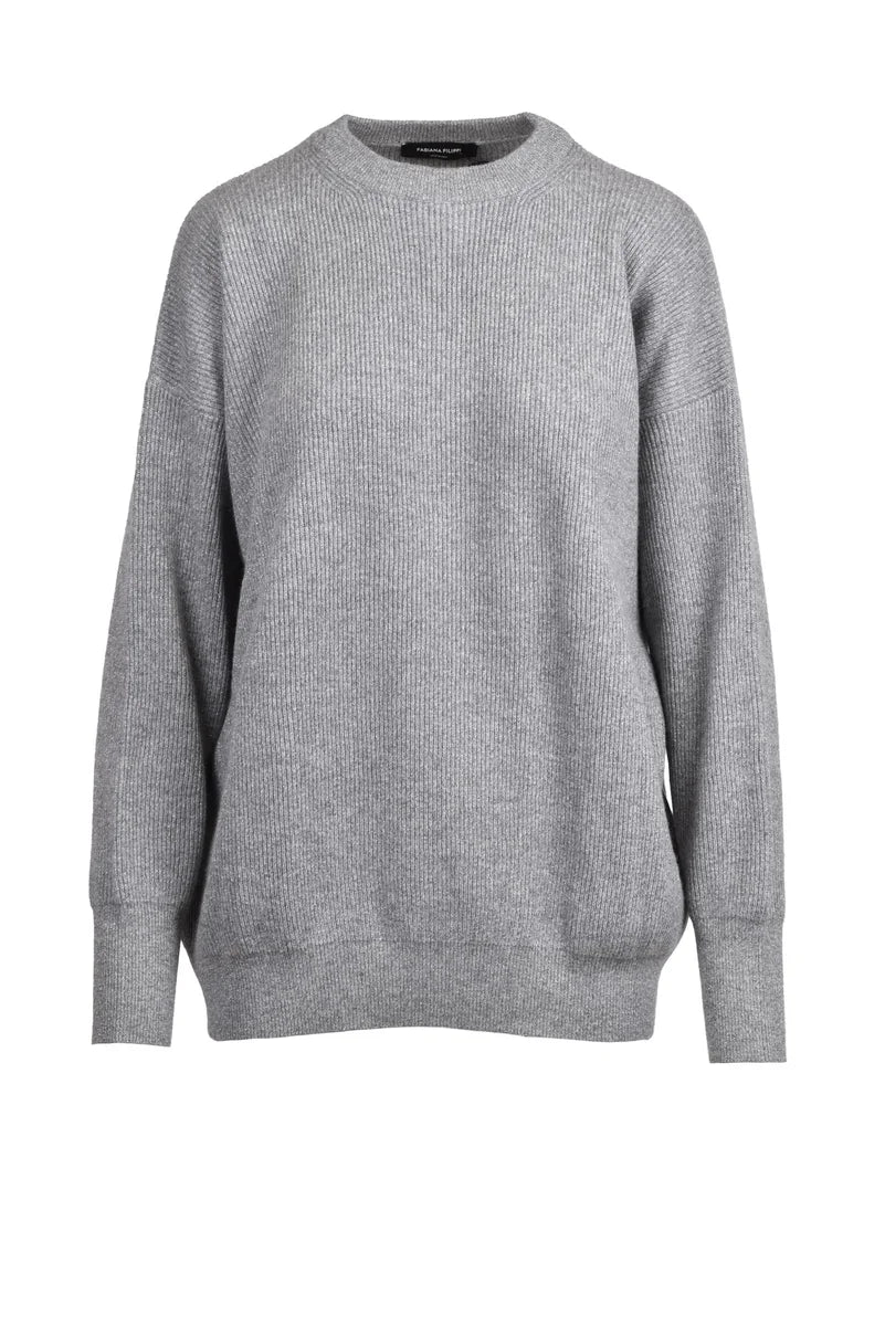 Lamé Sweater - Grey