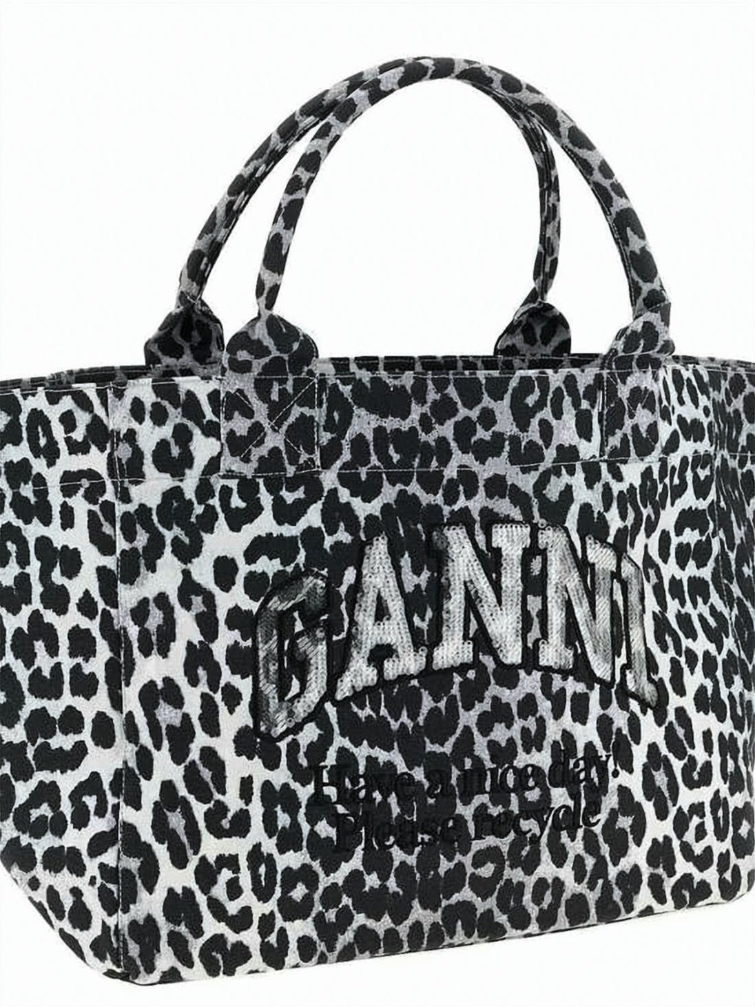 Leopard Print Medium Tote Bag