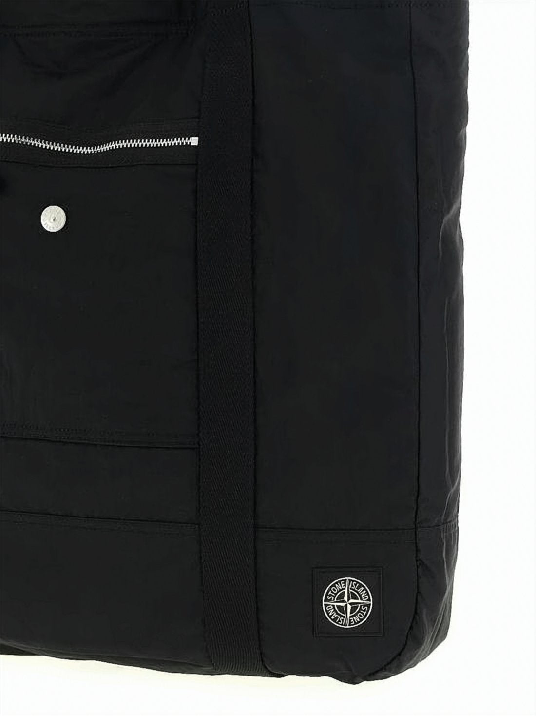 Rectangular Black Shoulder Bag with Dual Wide Straps