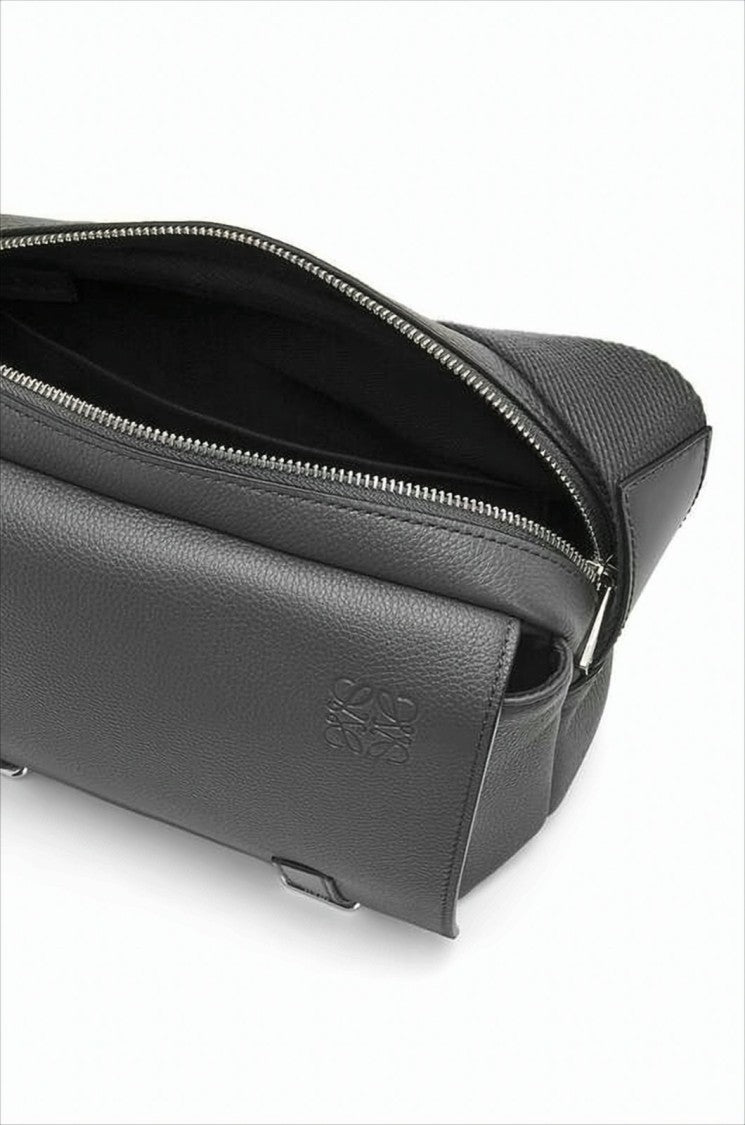 Rectangular Crossbody Bag in Smooth Calf Leather