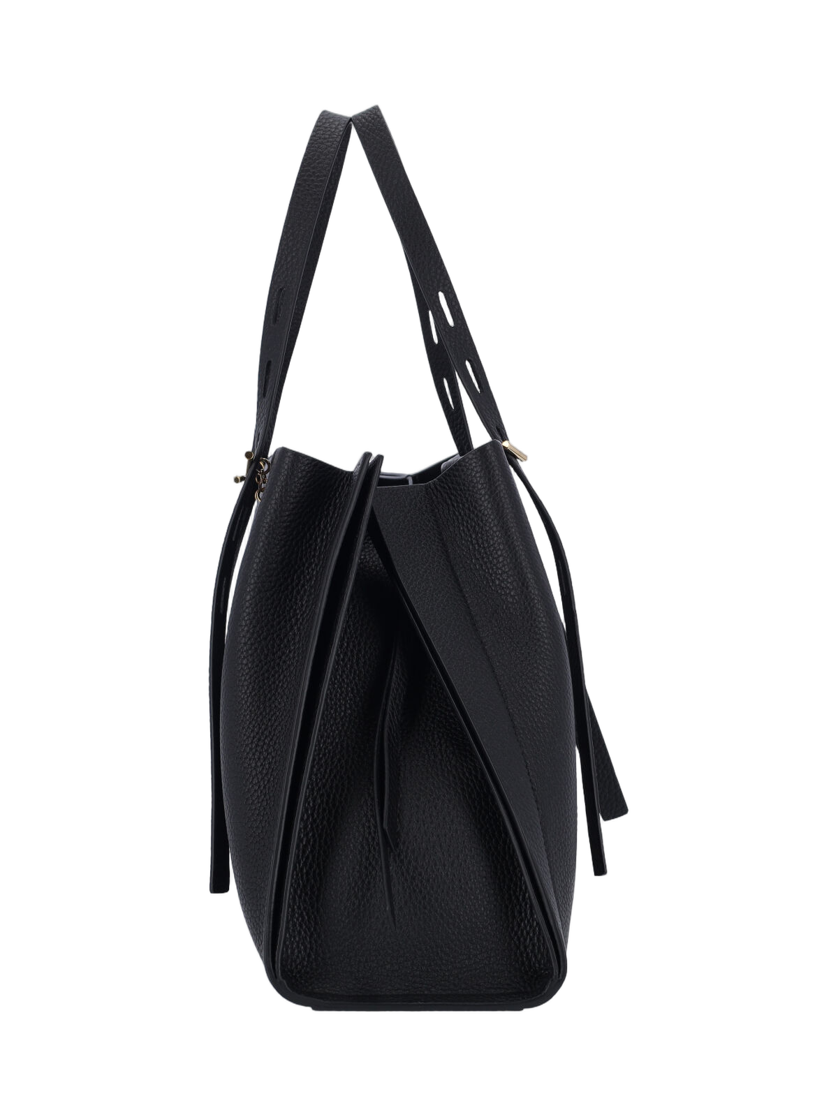 Minimalist Black Bag with Structured Silhouette