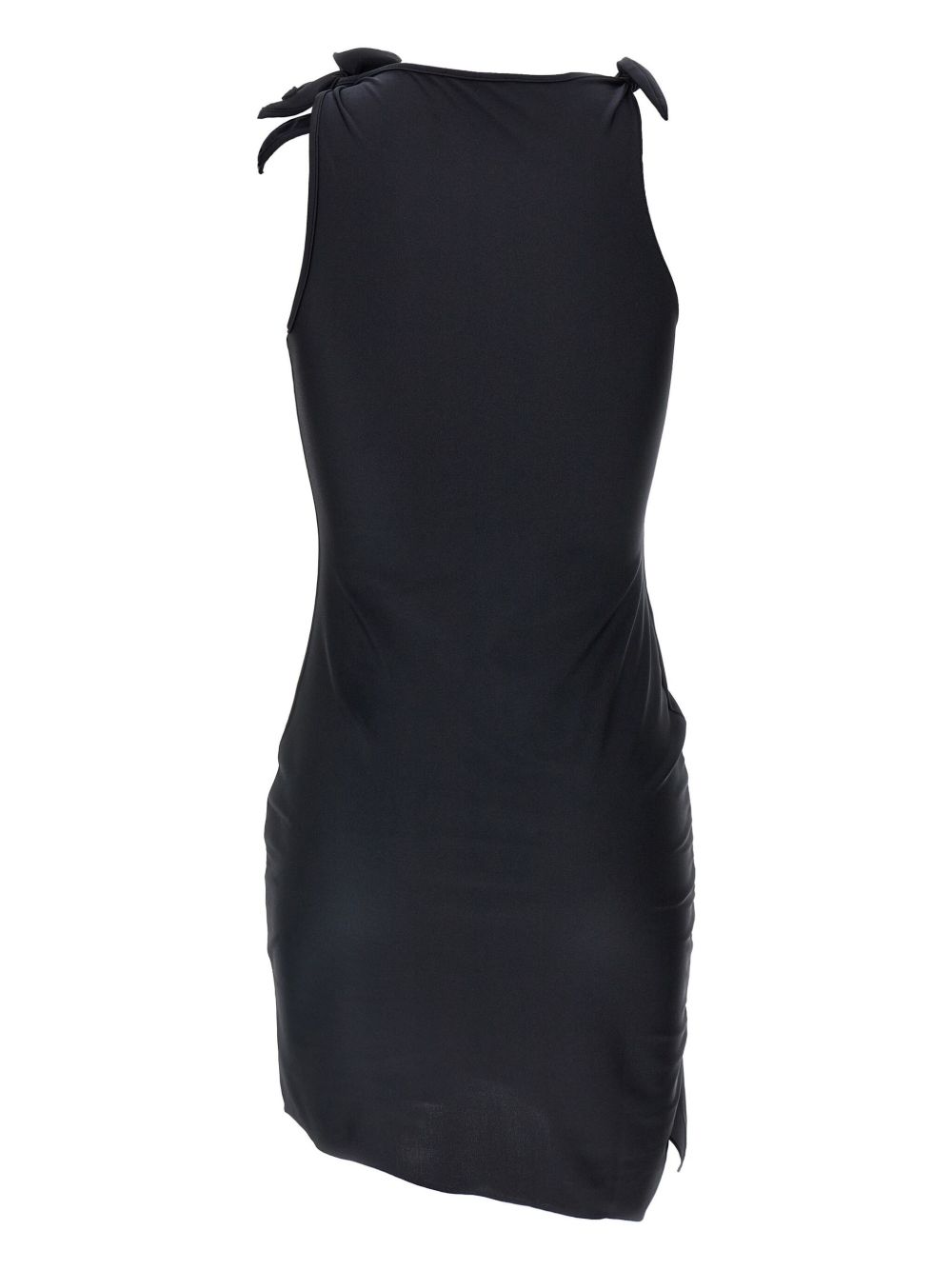 Fitted Mini Dress With Faux-Flower Detailing