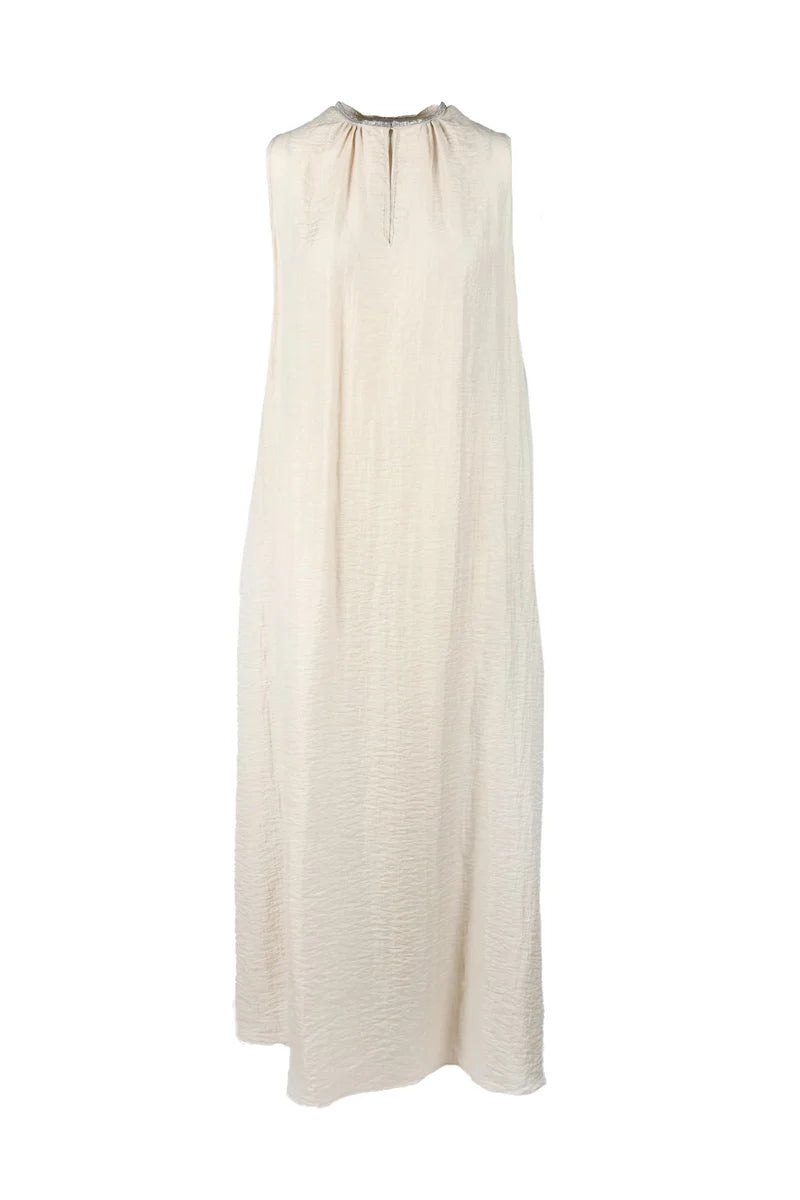 Long Tunic Dress - Beige