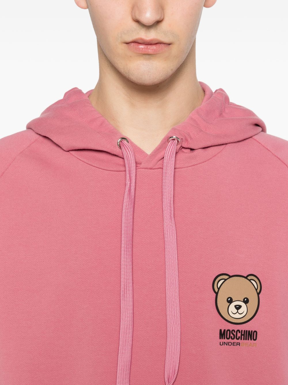 Relaxed Fit Hoodie with Teddy Bear Graphic