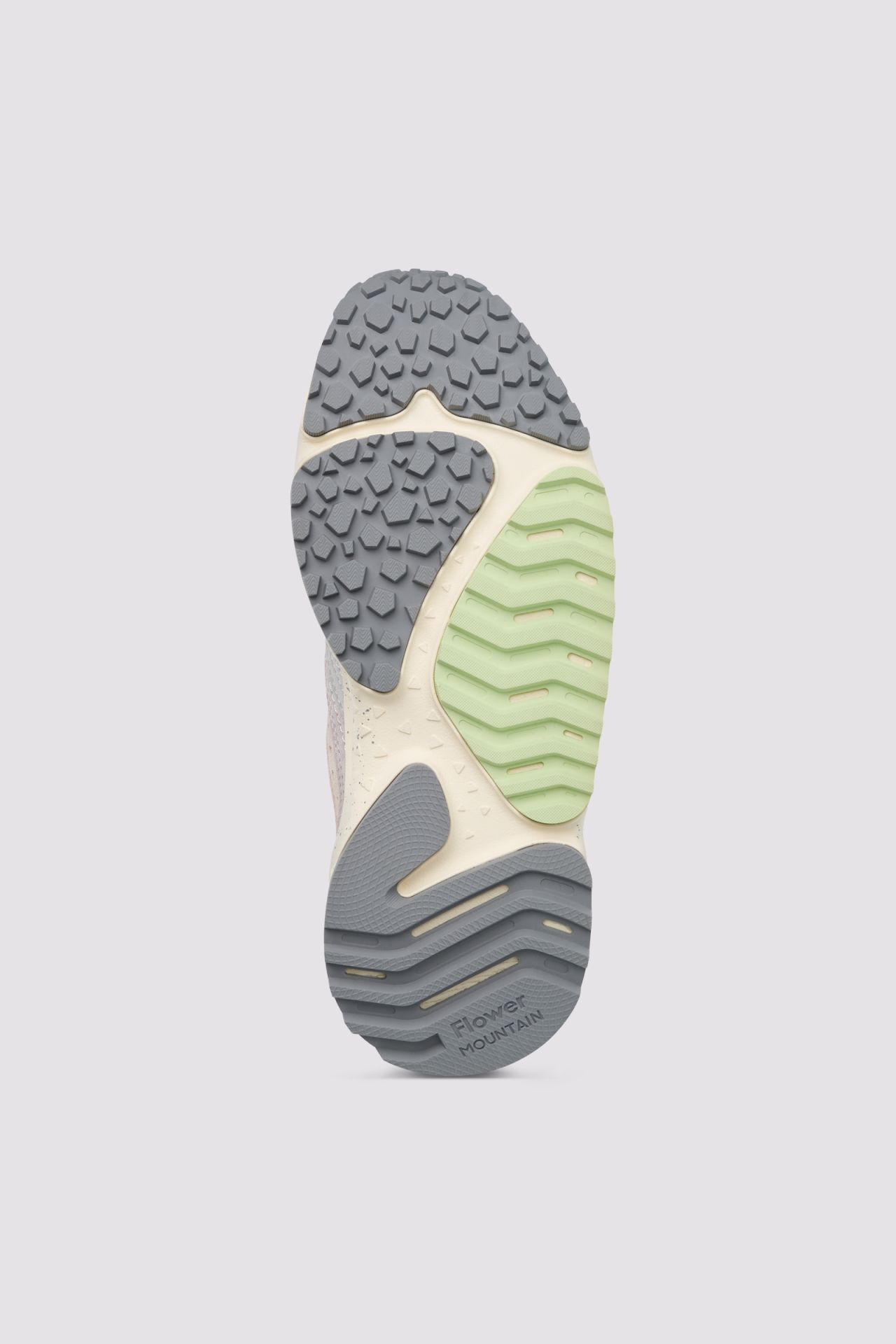 Layered Pastel Sneakers with Textured Outsole