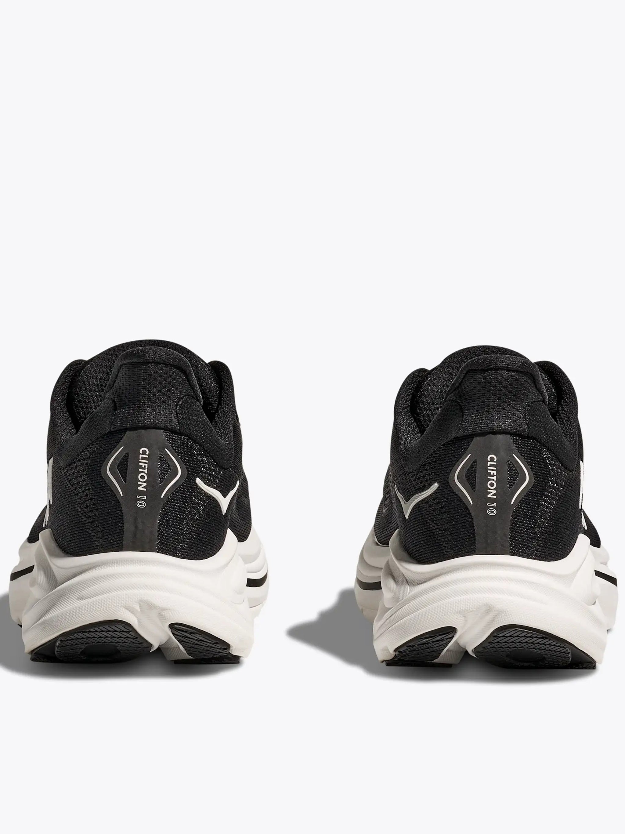 Black Clifton 10 Cushioned Mesh Sneakers