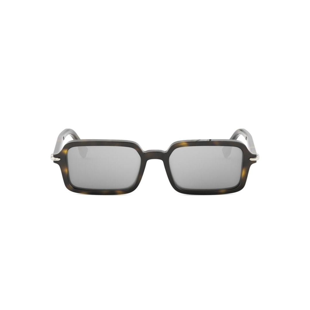 Fe40174i Rectangular Tortoiseshell Sunglasses