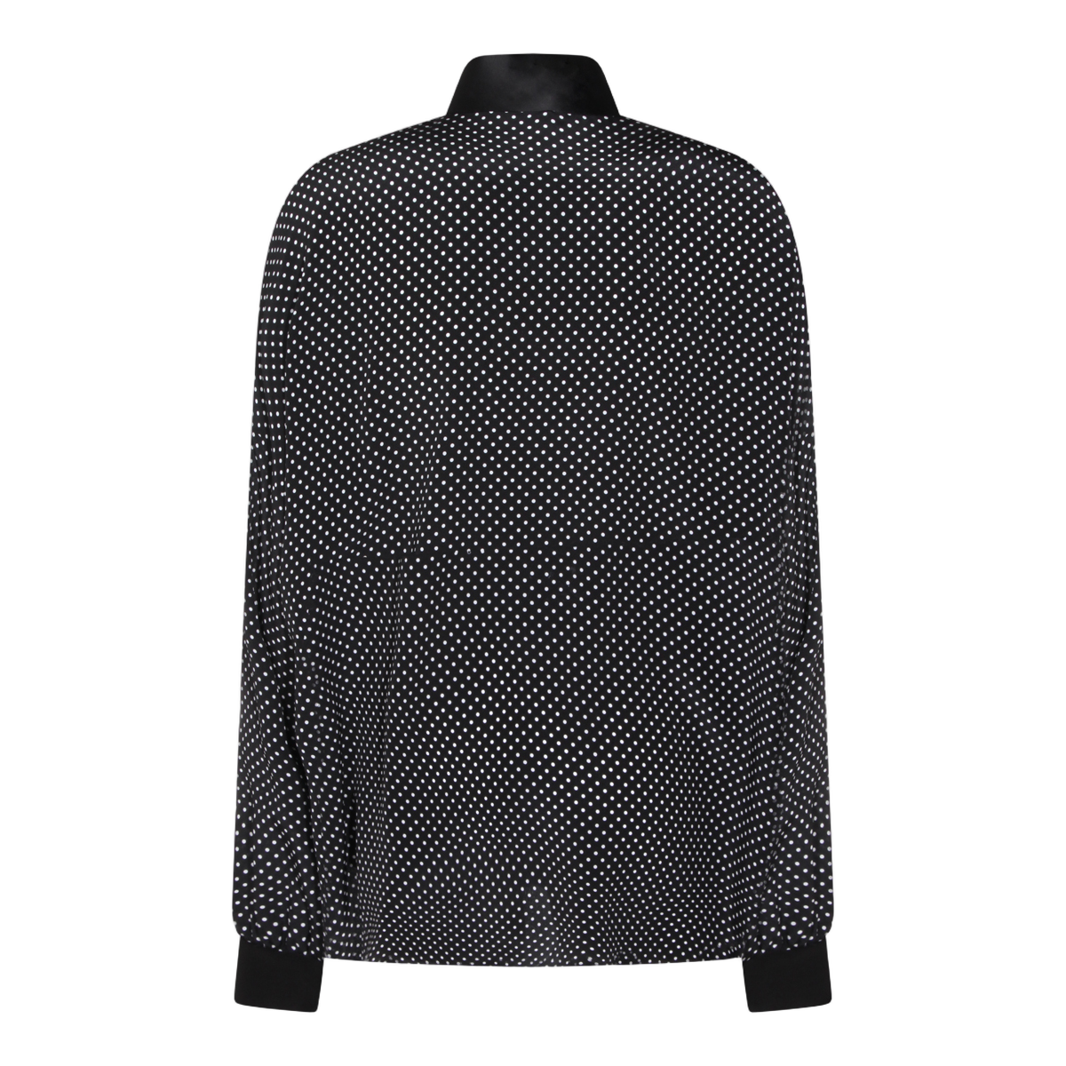 Polka Dot Long-Sleeve Blouse
