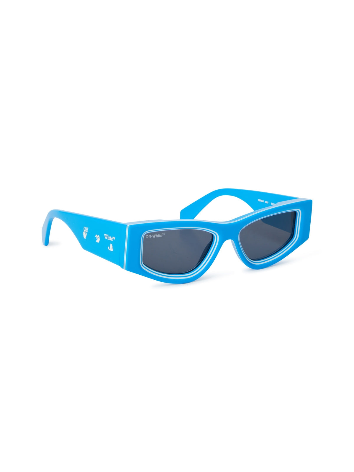 Oeri047 Andy Angular Blue Acetate Sunglasses