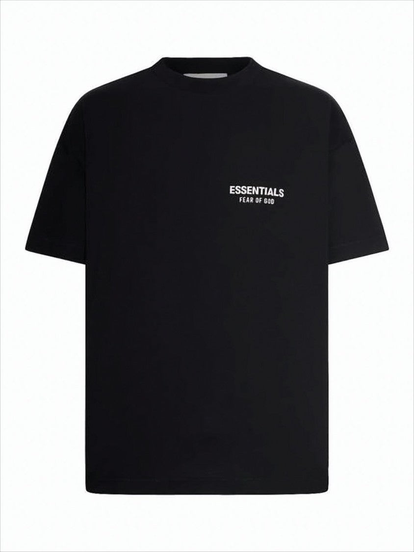 Relaxed Fit Black T-Shirt With Essential Branding