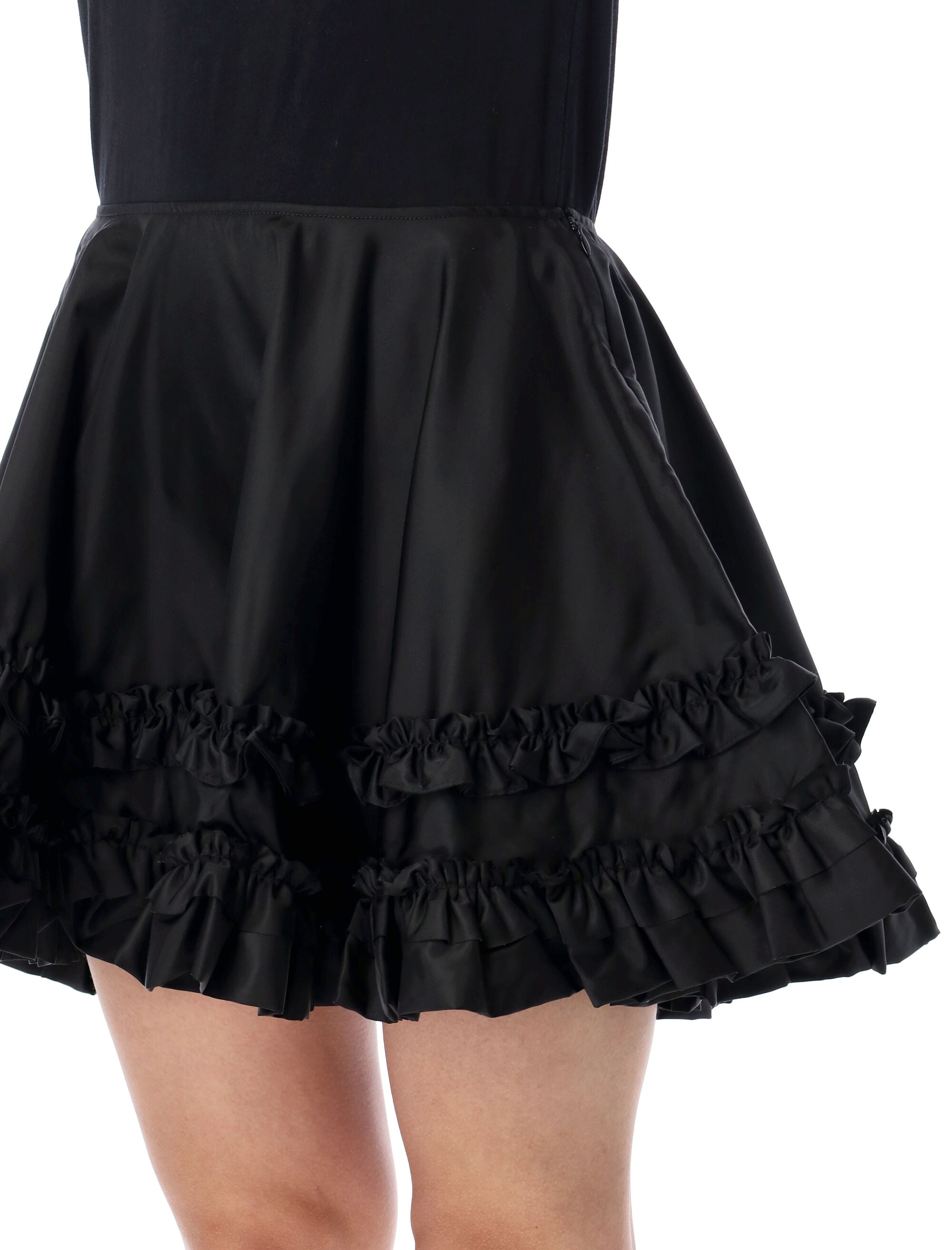 Duchesse Nylon Mini Skirt