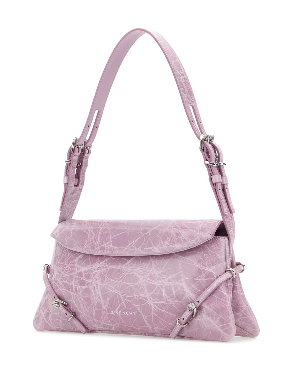 Powder Pink Foldover Top Bag