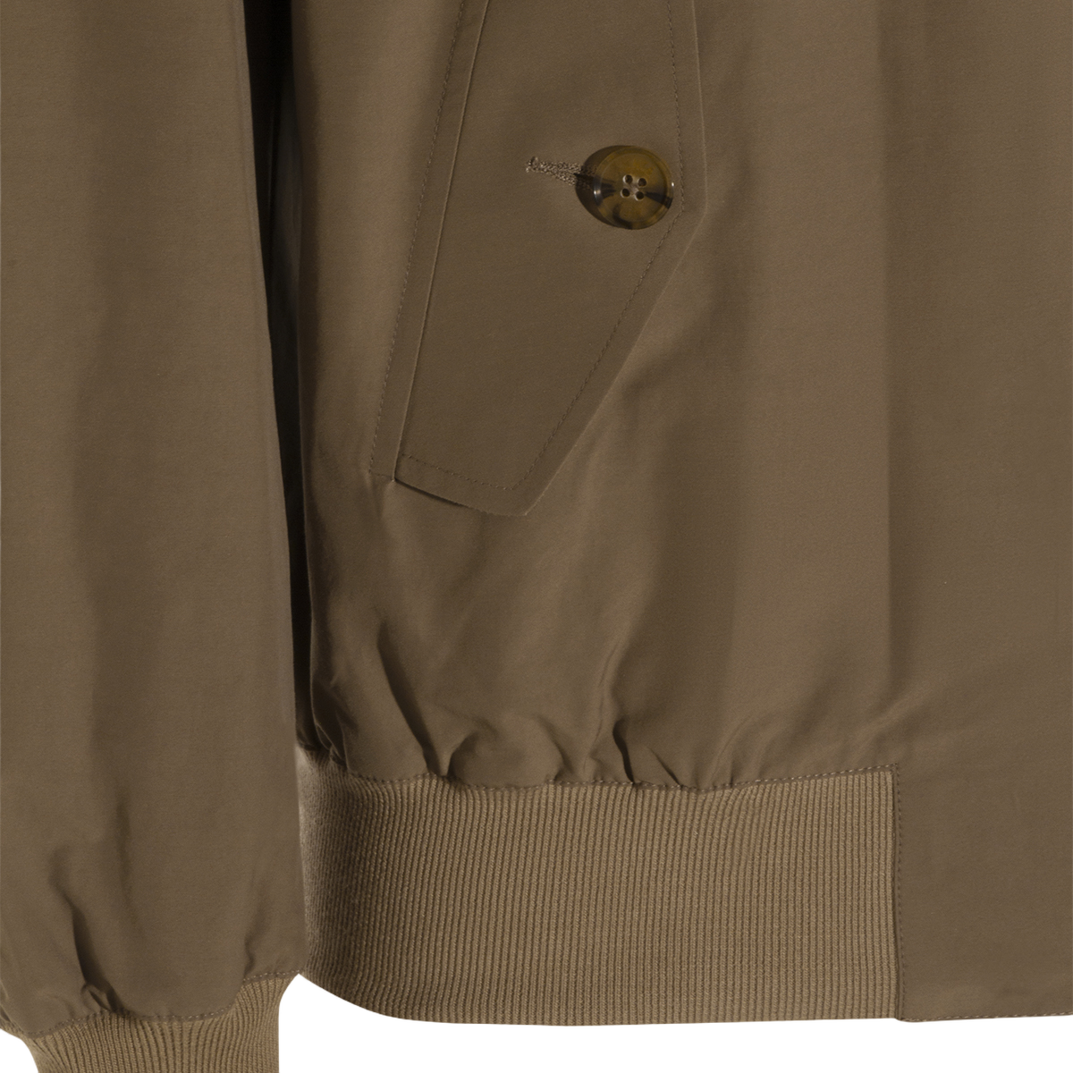 Brown Casual Jacket With High Stand Collar
