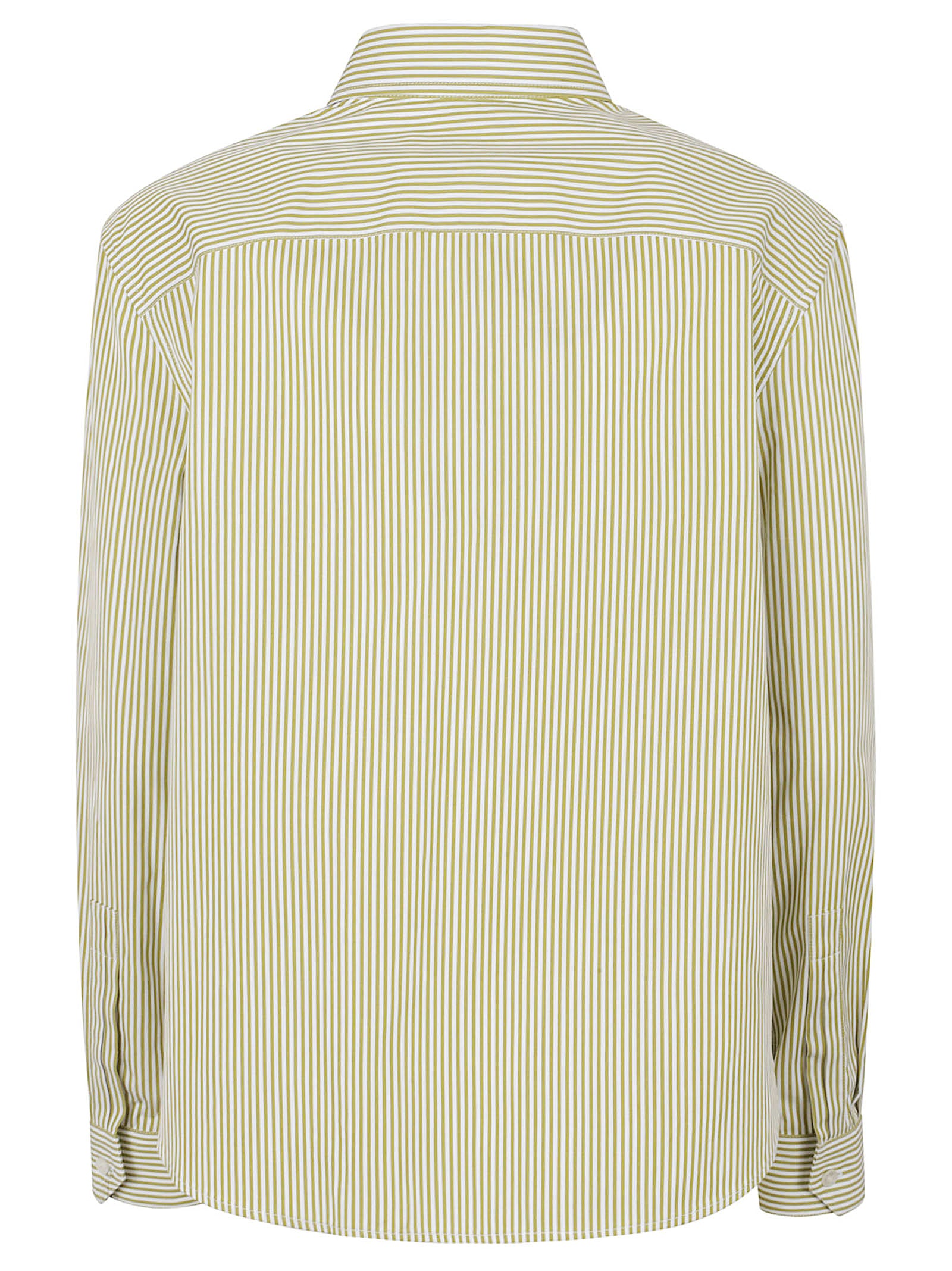 Vertical Stripe Cotton Poplin Shirt