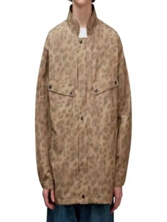 Relaxed Fit Leopard Print Jacket