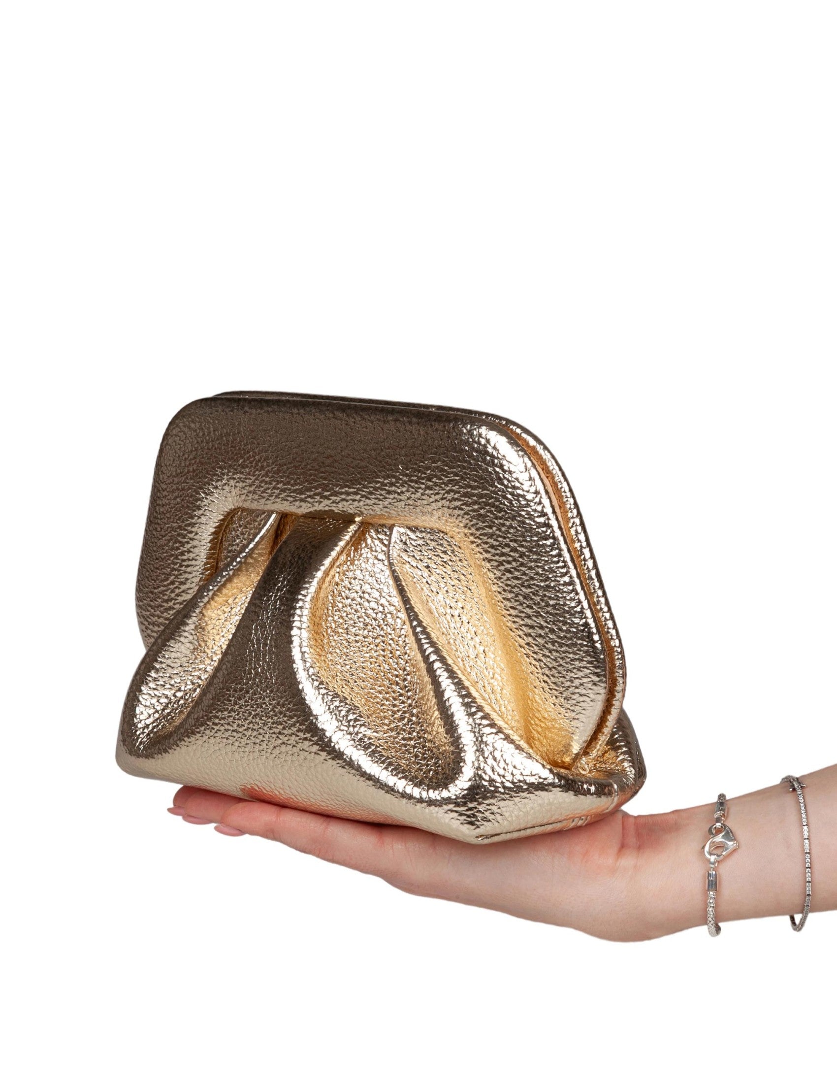 Bios Laminated Faux Leather Bag