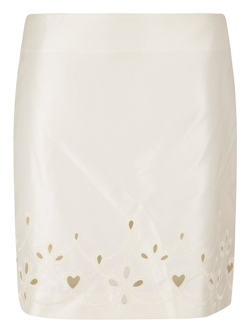 Tailored Skirt With Intricate Hem Cut-Outs