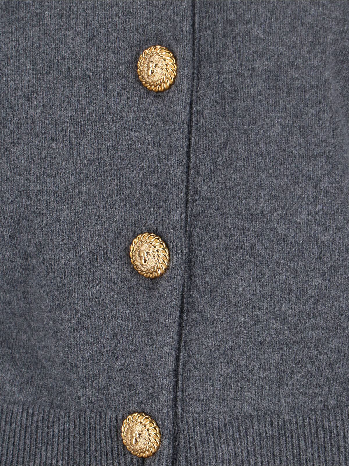 Cashmere Blend Cardigan – Grey
