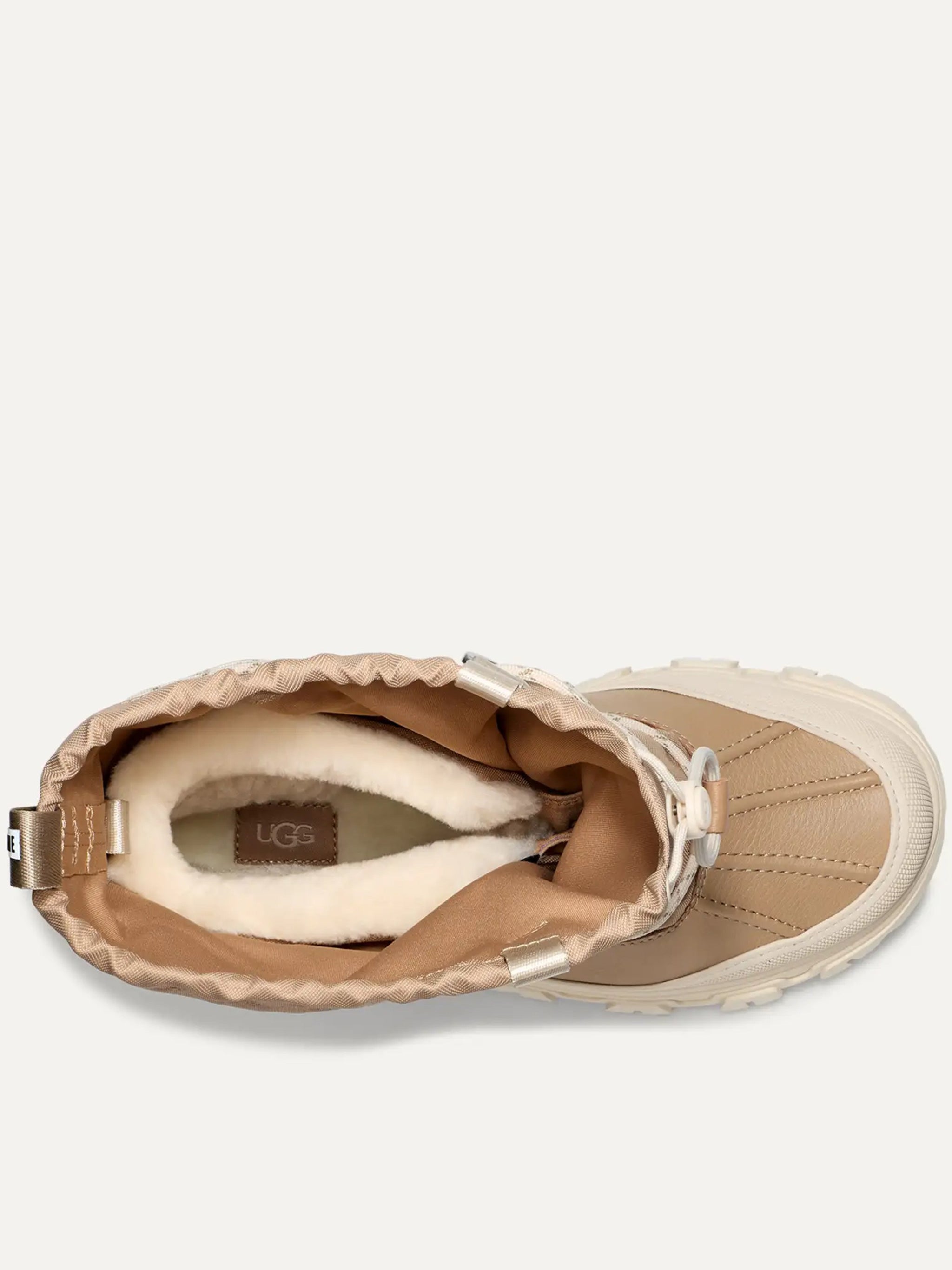 Beige Metropeak Mid-Calf Utilitarian Boots
