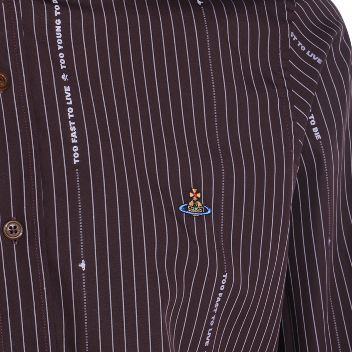 Long Sleeve Pinstripe Button-Up Shirt