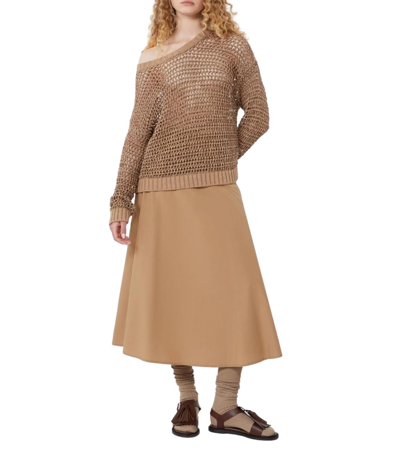 Mouline Brown Wkdonirica Linen Sweater