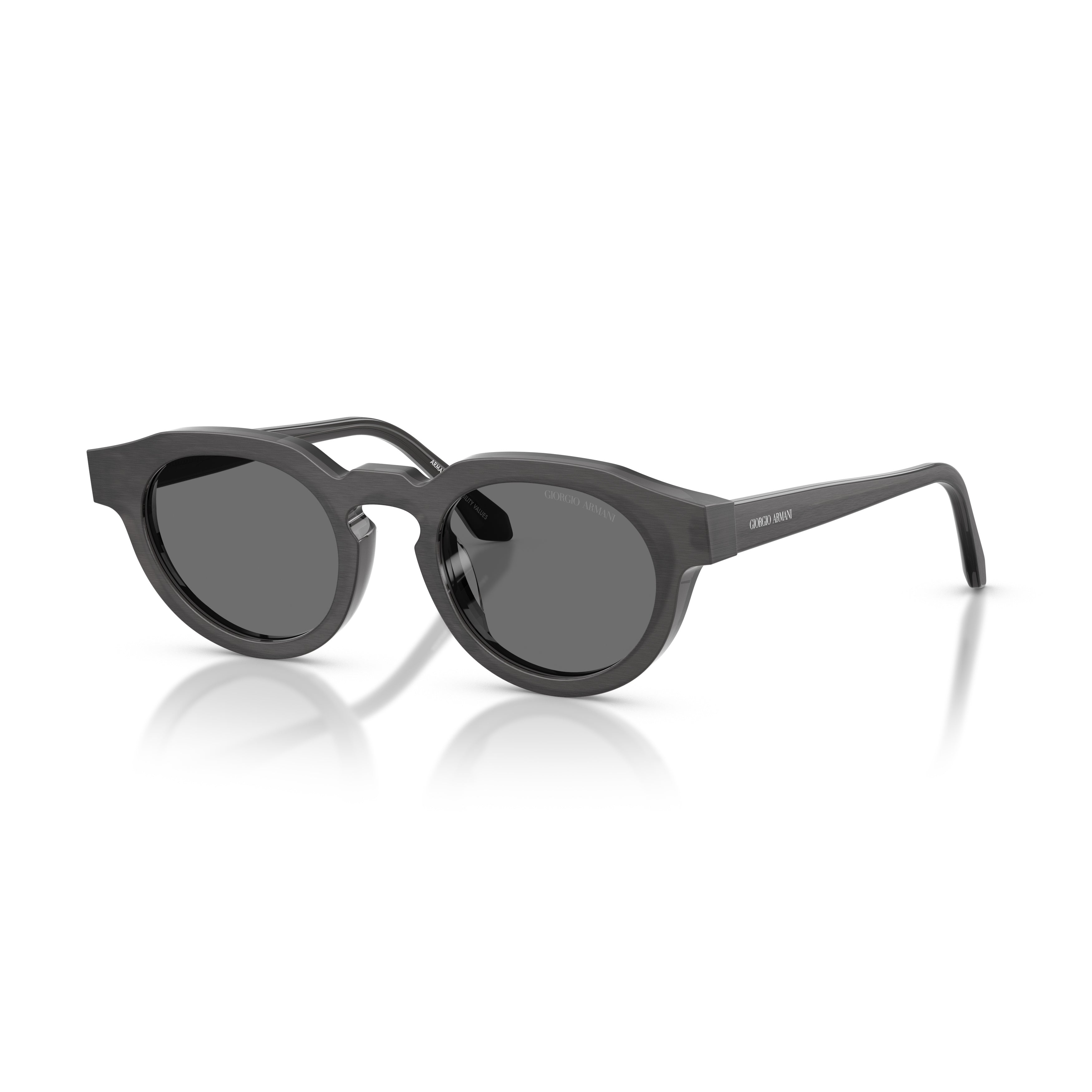 0ar8255u Black Acetate Sunglasses with Keyhole Bridge