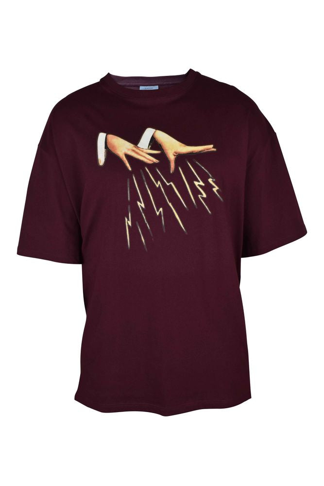 Burgundy Cotton T-Shirt