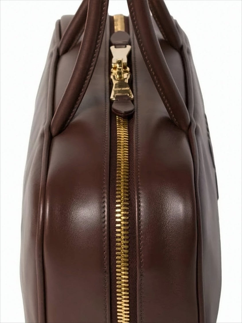 Rectangular Calf Leather Tote Bag