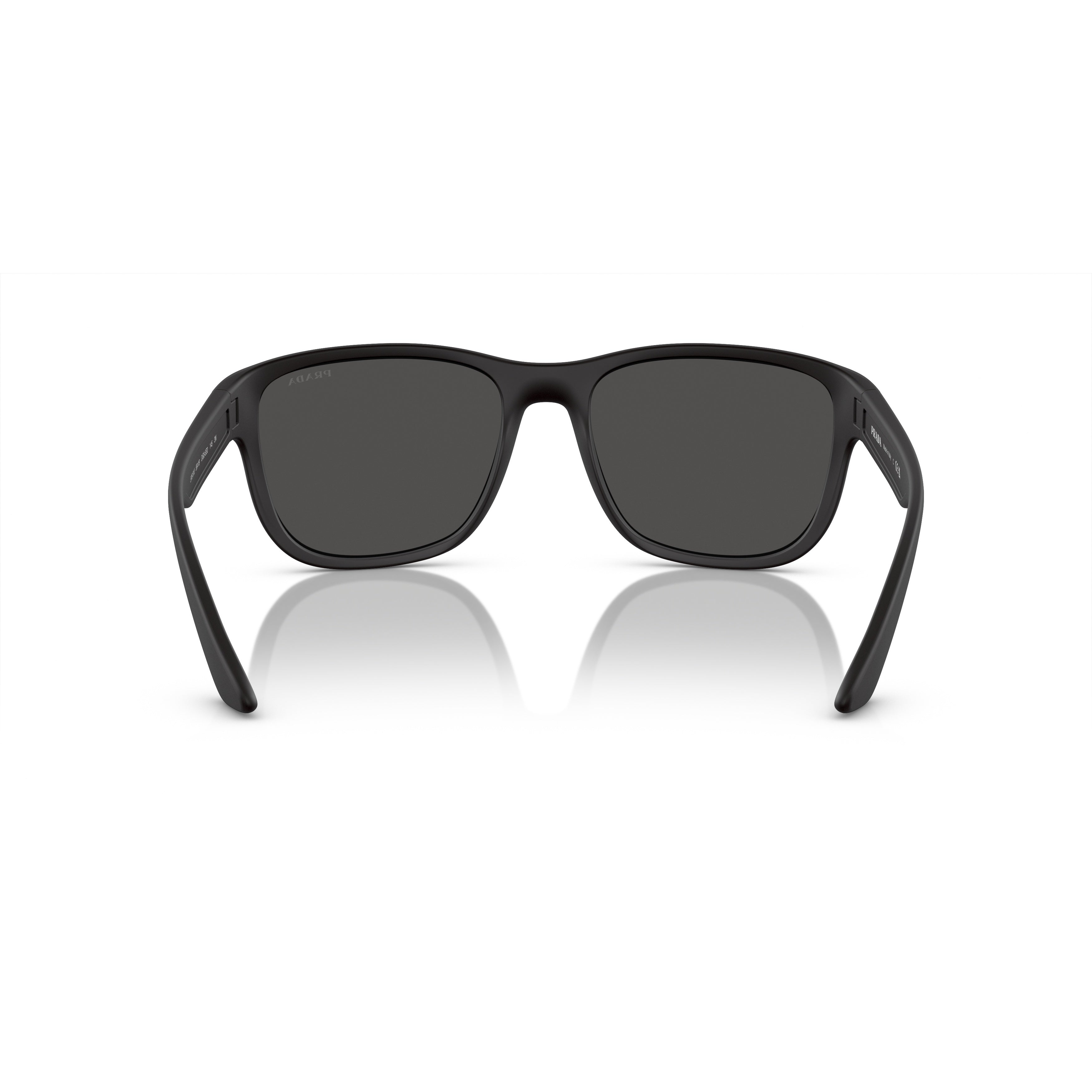 0ps 01us Rectangular Matte Black Nylon Sunglasses