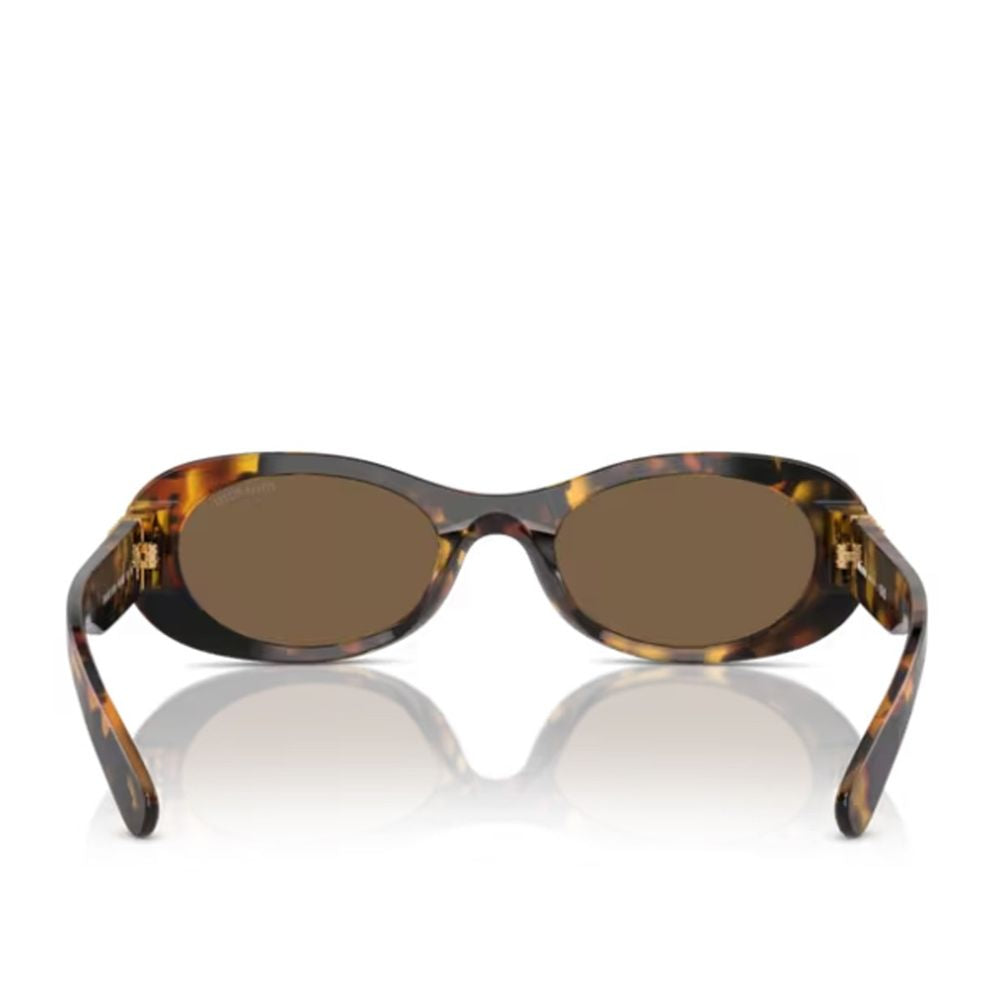 Oversized Oval Sunglasses in Dark Havana Acetate