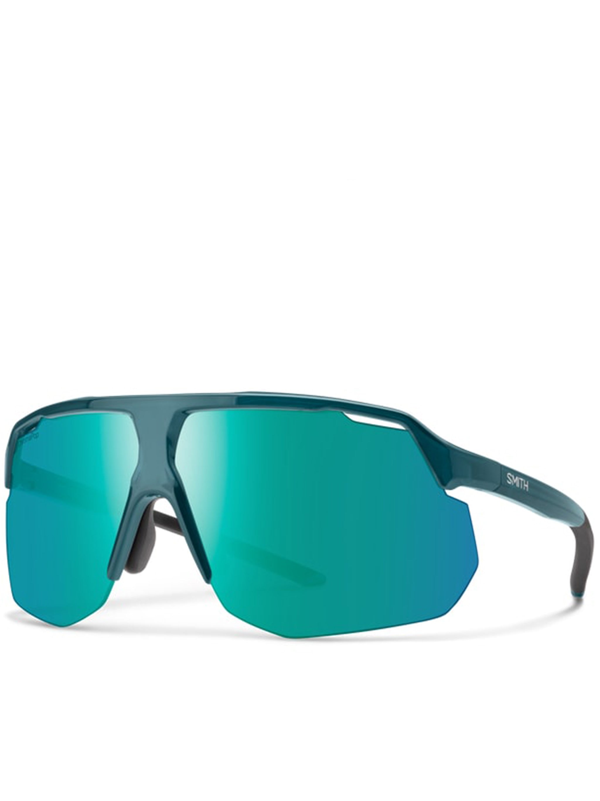 Semi-Rimless Sport Sunglasses with Interchangeable Lenses