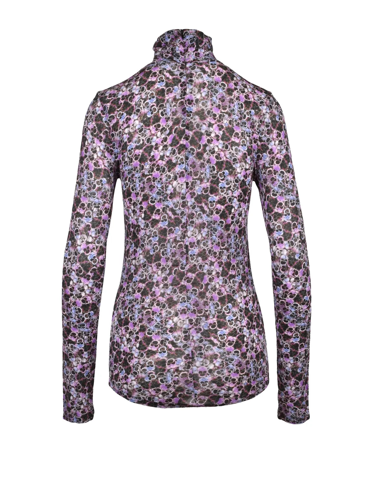 Purple Viscose Elastane Women's Jersey Underlayer Top