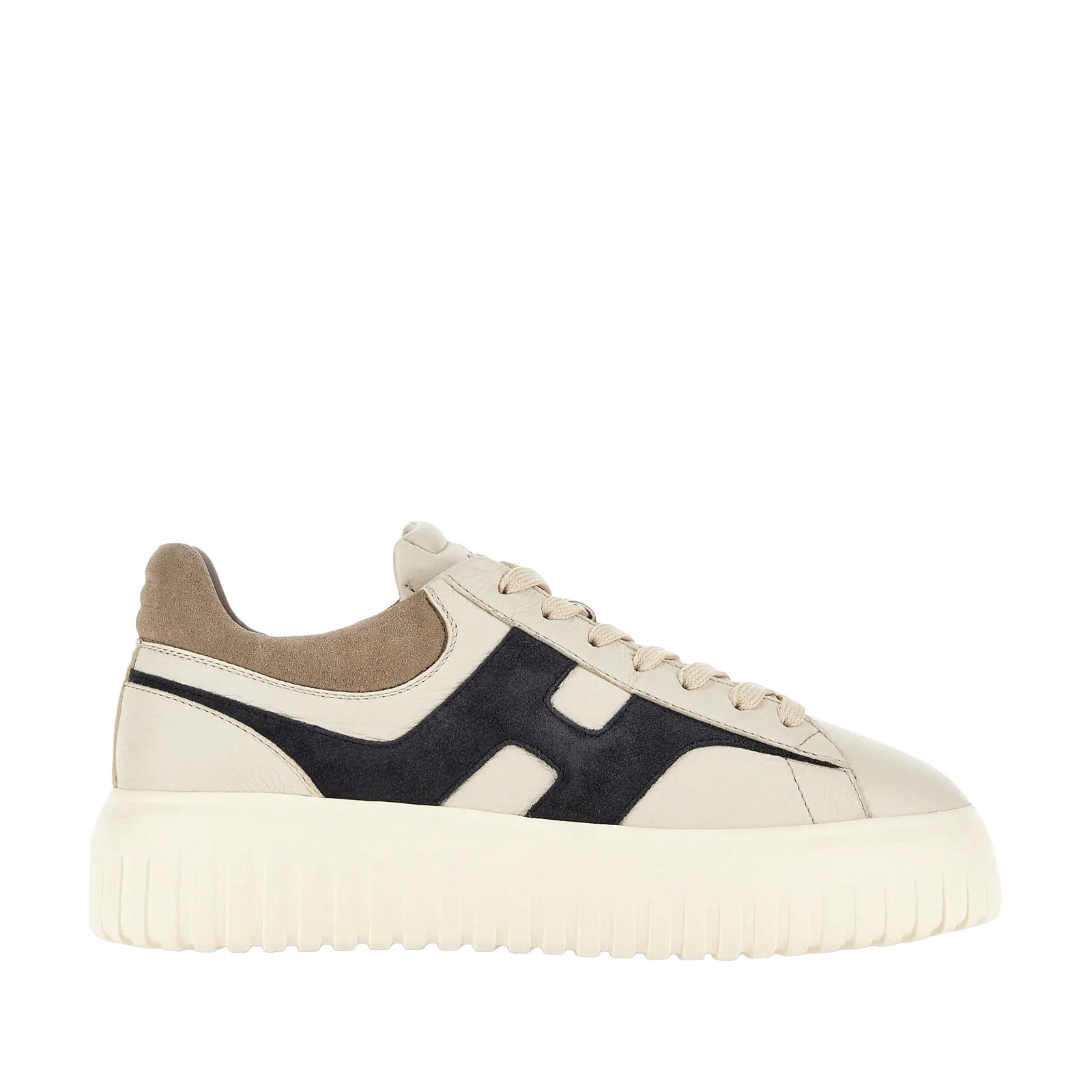 H-Stripes Allacciato H Spezzata Sneakers in White