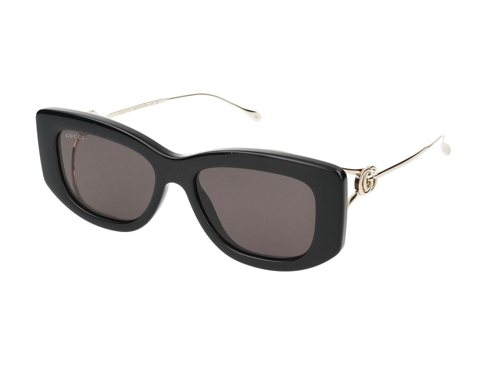Sunglasses Gucci GG1566S 001 black gold grey 55/17/120