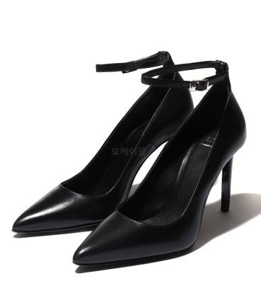 Pointed-Toe Leather Pumps With 9Cm Stiletto Heel