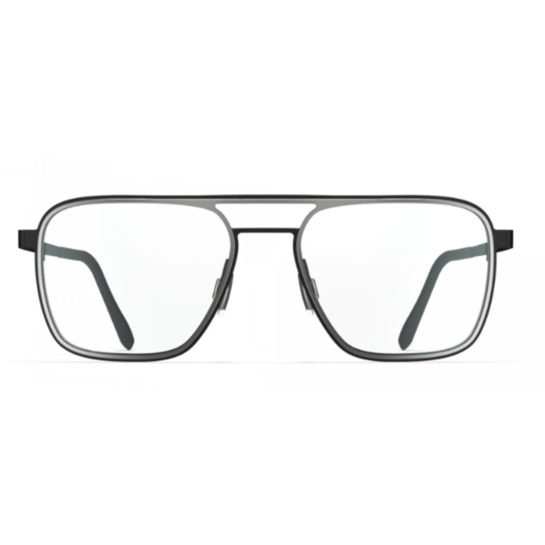 Bf868 Ventura Rectangular Frame Beta-Titanium Eyeglasses with Double Bridge Design