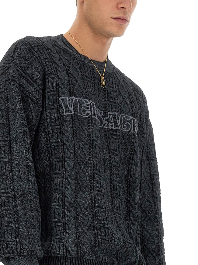 Knit With Greek Braid Work