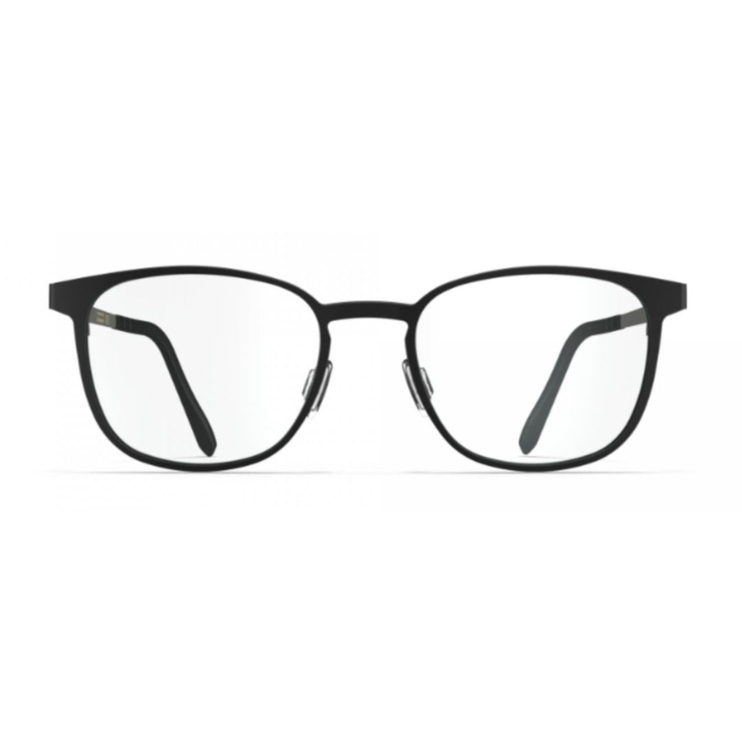 Bf773 St. John Rectangular Beta Titanium Alloy Eyeglasses with Textured Temples