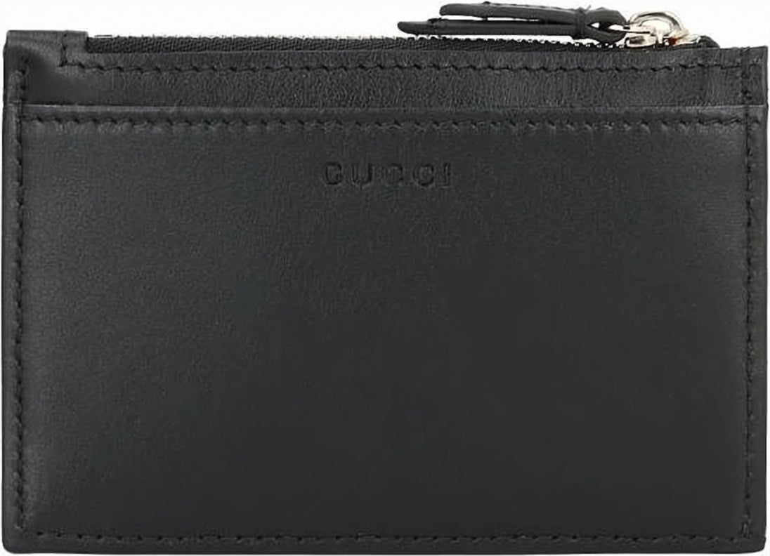 Quilted Leather Keyring Pouch